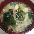 precious☆'s cooksnap of when they made えのきと卵とワカメのスープ・中華風スープ.