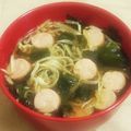 私市ビッキーズ津門巳's cooksnap of when they made “切り干し大根わかめハムのお吸い物”.