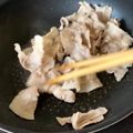 ♡マッキークッキング's cooksnap of when they made 豚バラの・ケチャぽん丼.