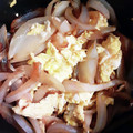 はるくん１'s cooksnap of when they made 玉ねぎと卵のソースマヨ炒め.
