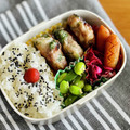 マルんちの丸顔's cooksnap of when they made [お弁当に♪枝豆ピーマンのささっと炒め].