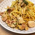 ＊ちろる＊'s cooksnap of when they made 鶏と九条ねぎの柚子胡椒パスタ。.