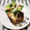 ﾁｲﾁｬﾝﾏﾏ's cooksnap of when they made 刻み卵で簡単！スコッチエッグ風ハンバーグ.