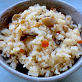 Moggieneko's cooksnap of when they made あさりときのこの炊き込みご飯♪.