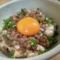 雪天々's cooksnap of when they made 即完成★卵+納豆+豆腐ぶっかけ丼.