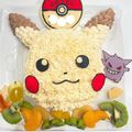ざわっす's cooksnap of when they made ピカチュウの立体キャラケーキ.