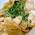 tomochuuun's cooksnap of when they made 【家つま】豚の焼きしゃぶ・薬味和え.