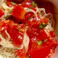 9ma9ma's cooksnap of when they made 簡単☆トマトの冷製パスタ.