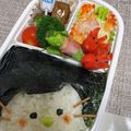 minmin☆☆'s cooksnap of when they made ひょっこり！海苔弁ねこちゃん＊キャラ弁.