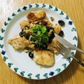 misa28's cooksnap of when they made 鶏肉とグリーンオリーブのワイン煮.