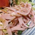 おかすんよ's cooksnap of when they made 冷やし中華に。くっつかないハムの切り方.
