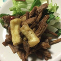 ひろみつばち's cooksnap of when they made 芋がらと厚揚げのポン酢炒め.
