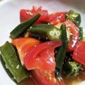 mufuron's cooksnap of when they made オクラとトマトの中華風サラダ.