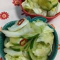赤い電話's cooksnap of when they made キャベツとキュウリde浅漬け(^^).