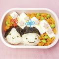 ♡YKitchen♡'s cooksnap of when they made ひな祭りキャラ弁＊簡単まんまるお雛様.