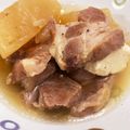 くうまんのハニー's cooksnap of when they made 優しい【塩豚大根と葉にんにくの白だし煮】.
