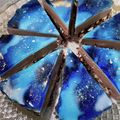 abe_mille's cooksnap of when they made 七夕に☆天の川浮かぶチョコムースケーキ.