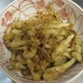 由芽15's cooksnap of when they made ブナピーのおかか炒め.