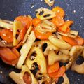 YuccaYukka's cooksnap of when they made きんぴら蓮根.