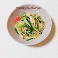 まあまま☆0403's cooksnap of when they made もやしは便利☆鶏ささみ、ニラの塩焼きそば.