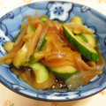 maeとも's cooksnap of when they made キュウリと新玉ねぎの南蛮和え.