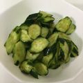 puniＫ's cooksnap of when they made きゅうりの浅漬け.