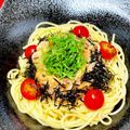 serafin's cooksnap of when they made ごま油香る！ツナと大根おろしの冷製パスタ.