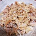 食べるって大事！'s cooksnap of when they made 10分で♡玉ねぎたっぷりネギ塩豚丼.