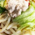 67luna's cooksnap of when they made 塩麹レモンツナマヨソースで❀サラダうどん.