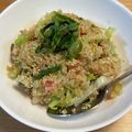 犬Gyami's cooksnap of when they made キャベツ＊大葉＊ベーコンのガーリック炒飯.