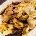 おじさんの自炊料理's cooksnap of when they made 茄子とキャベツと豚肉の甘辛味噌炒め.