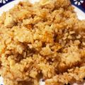 o0frail0o's cooksnap of when they made 炊飯器で作るチキンライス♡.