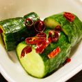 はなのかくめいじ's cooksnap of when they made 焼肉屋さんの塩ダレさっぱりきゅうり☆.