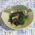 mmameco's cooksnap of when they made レタスとハムのおひたし.