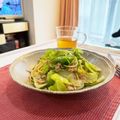 のんたん☆お弁当's cooksnap of when they made 簡単すぎる☆ツナとレタスの冷製パスタ.