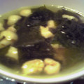 ミロ97's cooksnap of when they made 鶏皮とわかめの卵とじスープ.