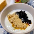 ☆あいちゃん's cooksnap of when they made 黒蜜きな粉ヨーグルト・プルーンのっけ.