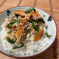 のりぞう22's cooksnap of when they made ごはんにのせて♪焼きさばの梅しそ和え.