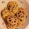mihane11's cooksnap of when they made レンコンのガリオリイタリアンチーズ★弁当.