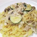 mintkan's cooksnap of when they made 挽肉としめじの味噌クリームパスタ.