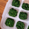 ☆ゆいきん☆'s cooksnap of when they made ★離乳食中期★ほうれん草の冷凍保存.