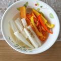 もぐもぐ人's cooksnap of when they made レンジ大根とパプリカのピクルス.