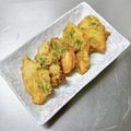 K0A9O0R8U♪'s cooksnap of when they made 鶏胸肉でサクッ♪し～っ鶏☆シソ鶏天ぷら.