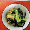 お好み焼き名人's cooksnap of when they made 小松菜のたまご炒め.