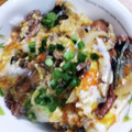プルンバゴ's cooksnap of when they made サンマの蒲焼卵とじ丼☆缶詰を使って.