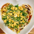 ももゆみ1230's cooksnap of when they made 冷やしぶっかけうどん★ネギまみれ.