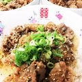 クッキン坊主's cooksnap of when they made 簡単!焼肉のタレで牛バラ丼.