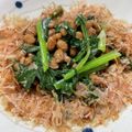 ずぼら伝説's cooksnap of when they made 納豆とほうれん草のやみつきサラダ.