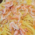 うっち～H's cooksnap of when they made しらすと桜エビの駿河湾スパゲッティ.