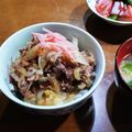 happy_children's cooksnap of when they made コウケンテツさんの牛丼.